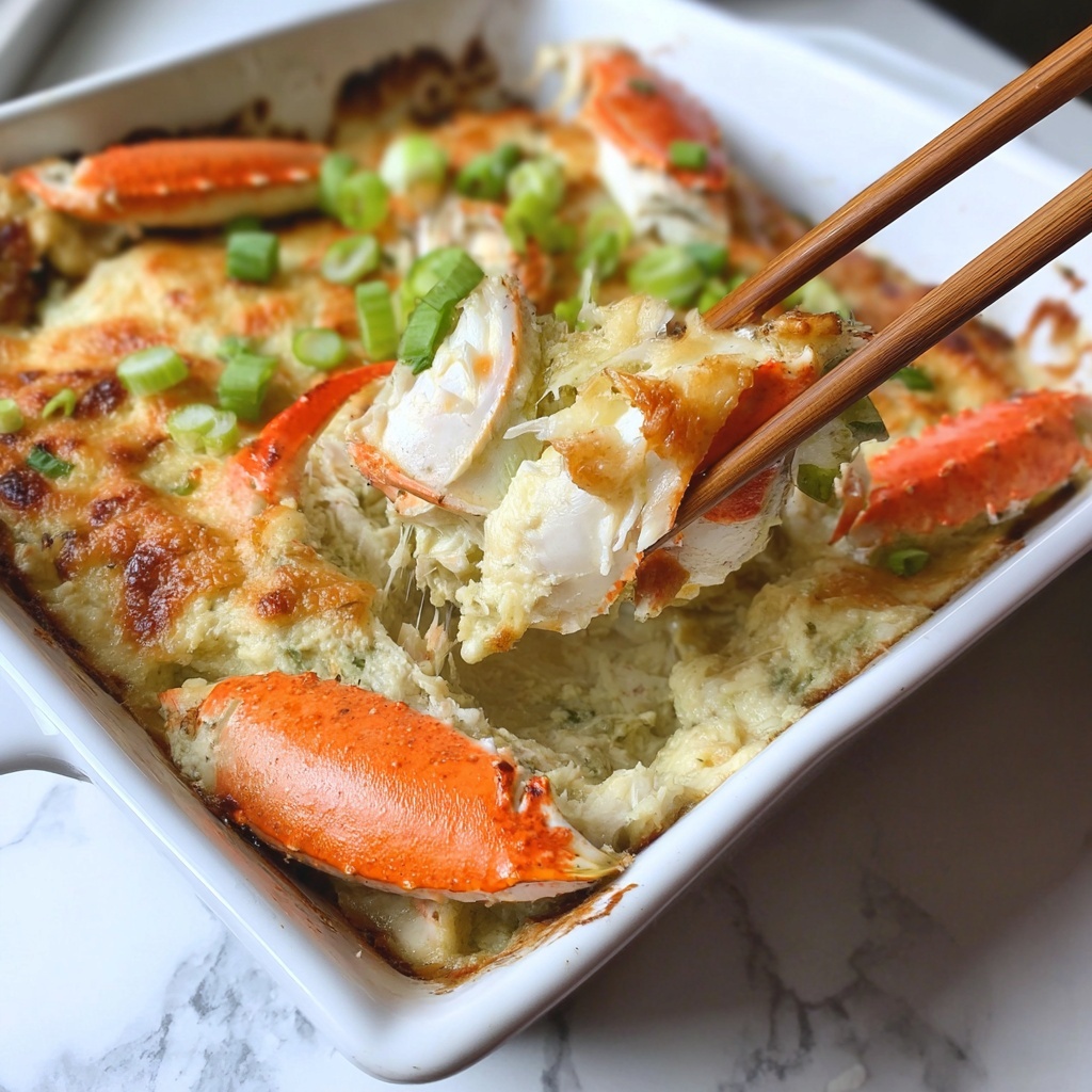 Creamy Chinese Buffet Crab Casserole Recipe - Recipe Image