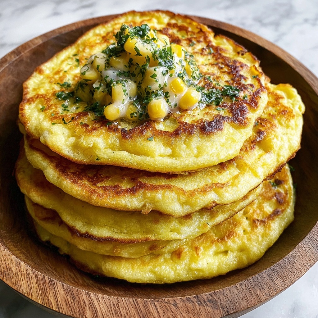 Venezuelan Sweet Corn Cachapas: Melt-in-Your-Mouth Delight Recipe - Recipe Image