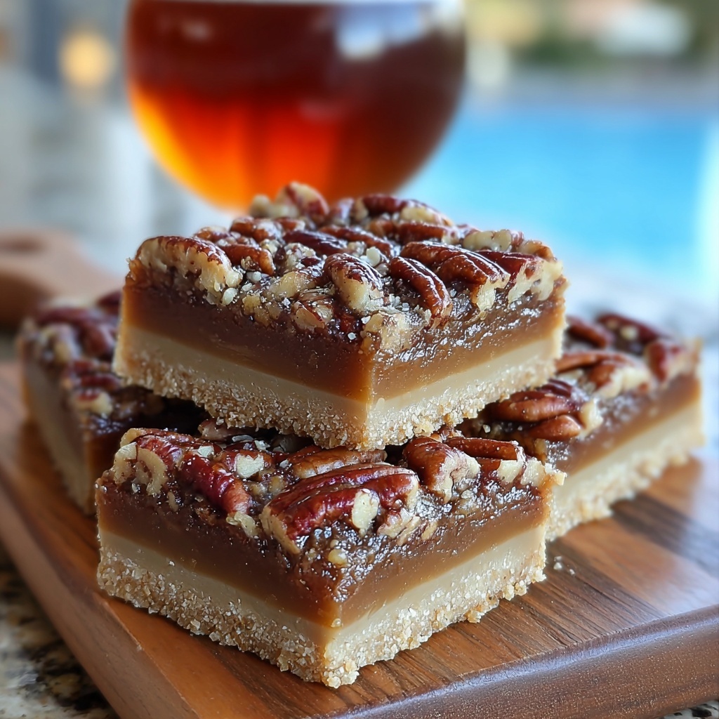 Lazy Girl Pecan Pie Bars Recipe - Recipe Image