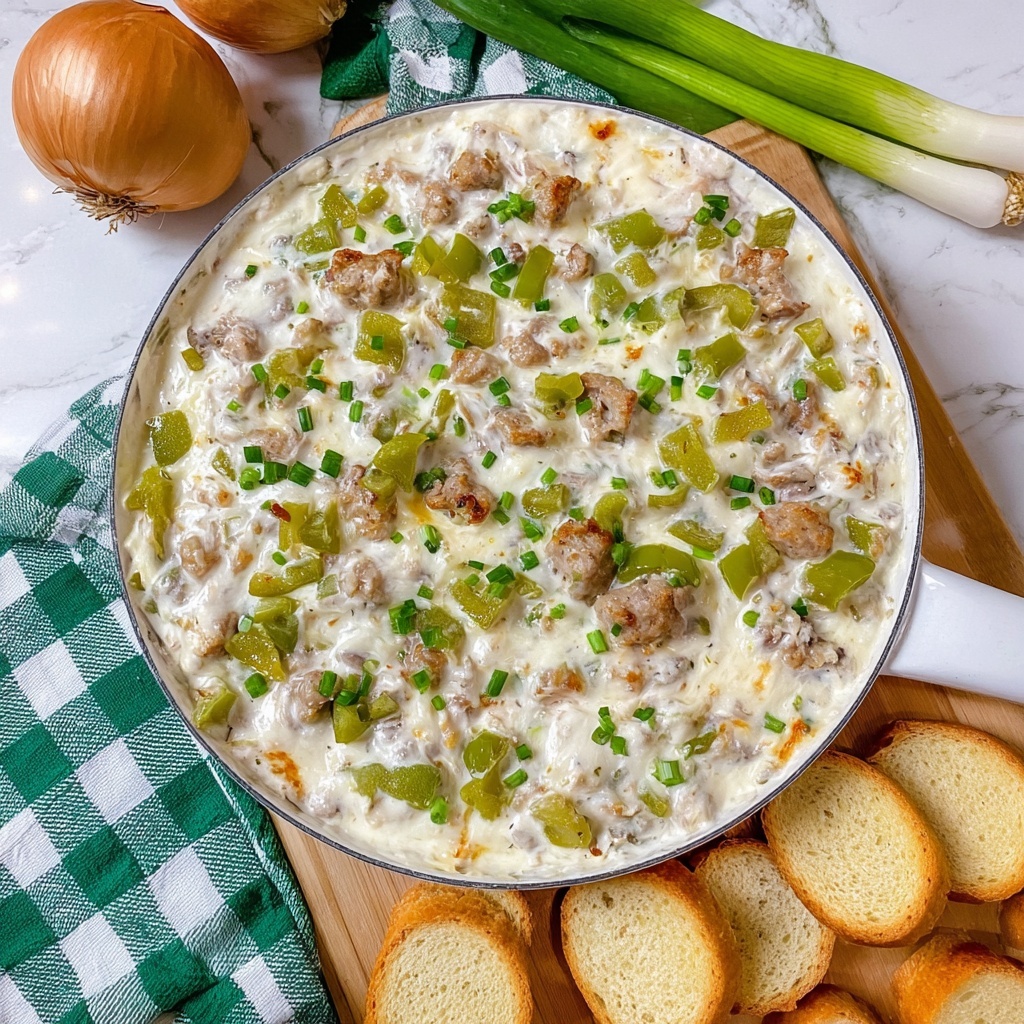 Philly Cheesesteak Dip Recipe - Recipe Image