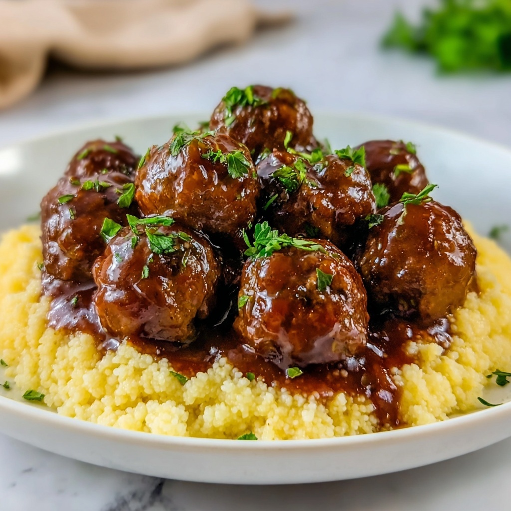 Savory Red Wine Meatballs for a Perfect Valentine’s Day Recipe - Recipe Image
