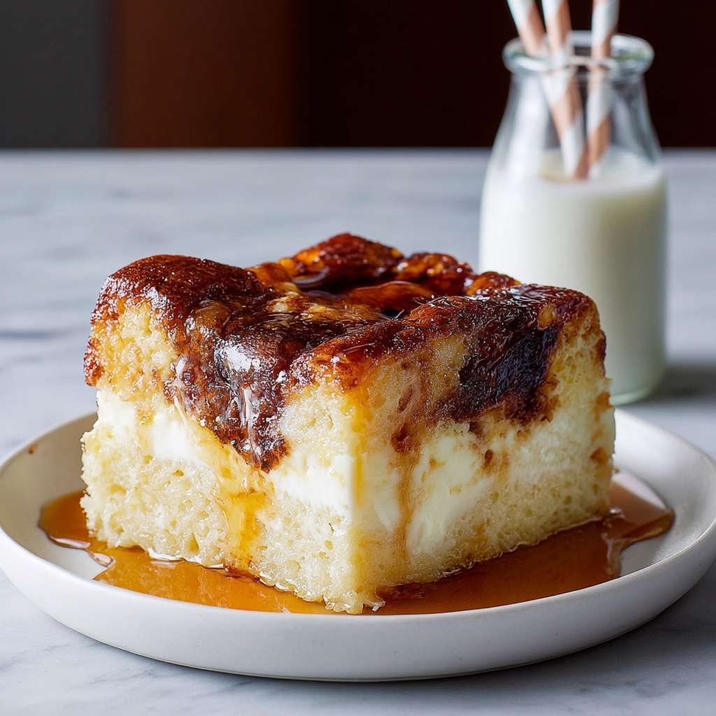 Croissant Bread Pudding with Orange Zest and Caramel Sauce Recipe - Recipe Image