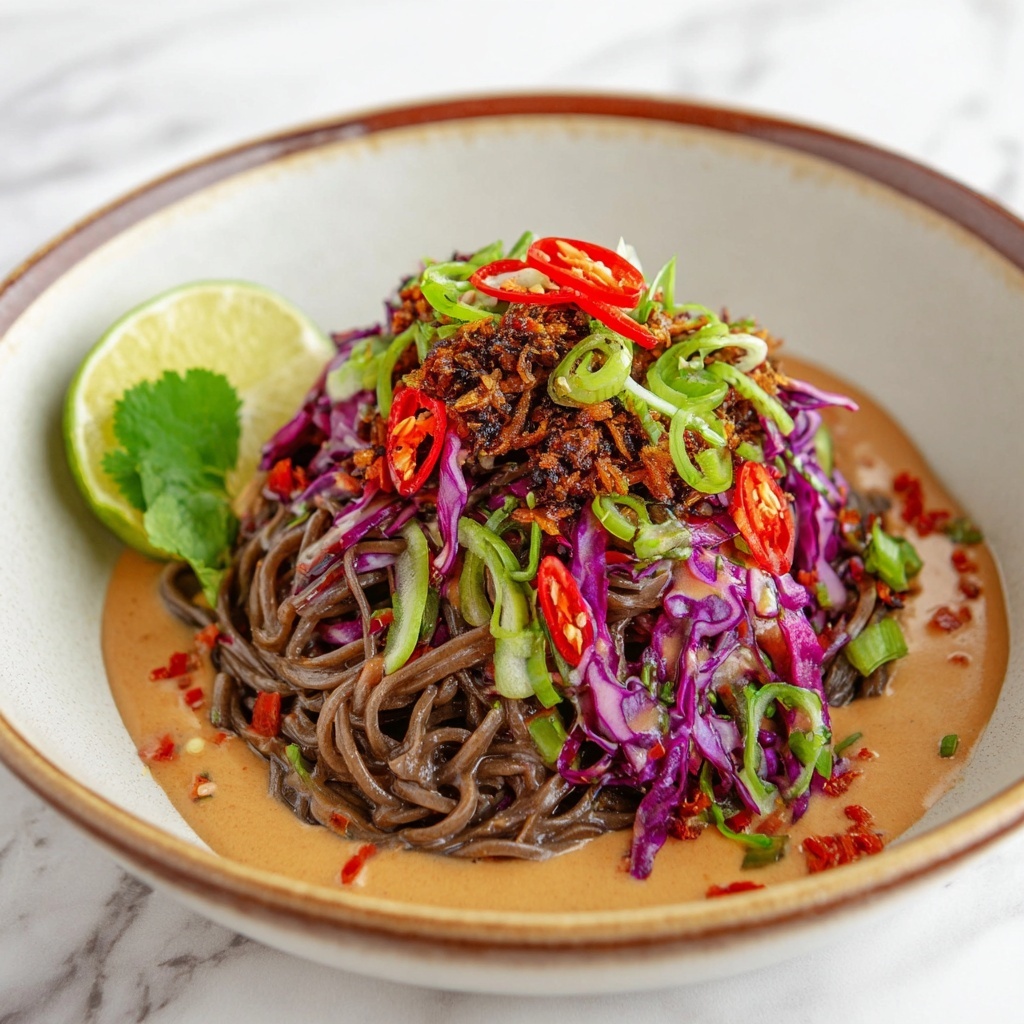 Sesame Chili Cold Soba Noodle Salad Recipe - Recipe Image