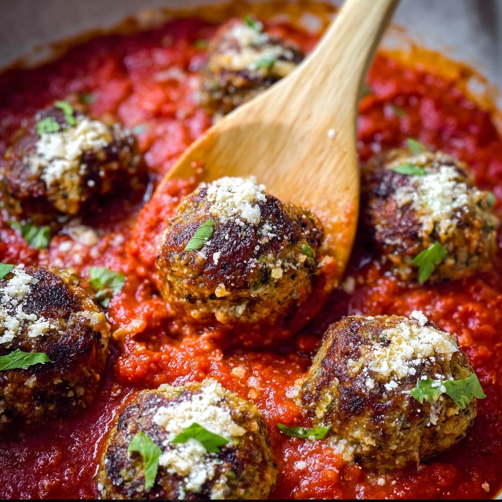 Oven Baked Turkey Ricotta Meatballs Recipe - Recipe Image