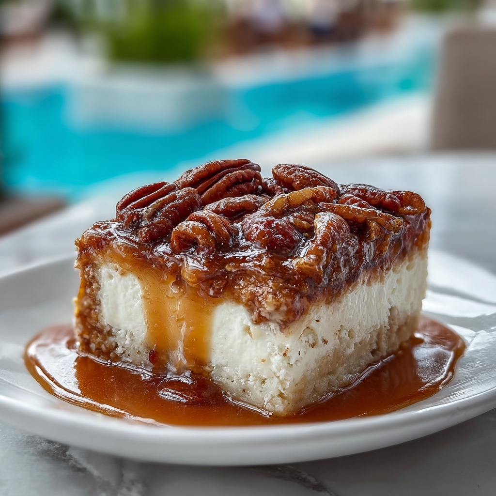 Butter Pecan Praline Poke Cake Recipe - Recipe Image
