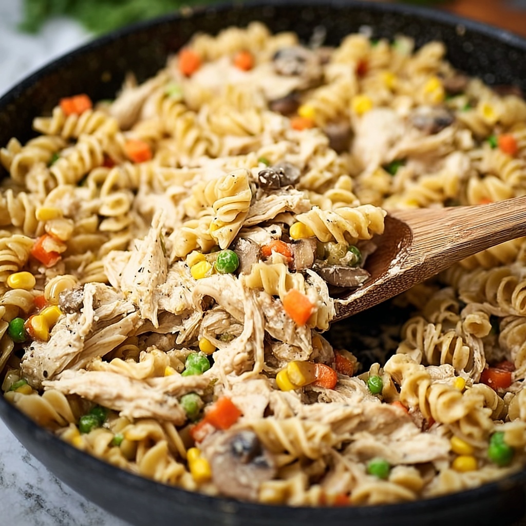 One-Pot Chicken Pot Pie Noodles Recipe - Recipe Image