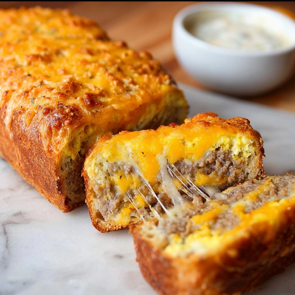 Breakfast Pork Sausage and Egg Stromboli Recipe - Recipe Image
