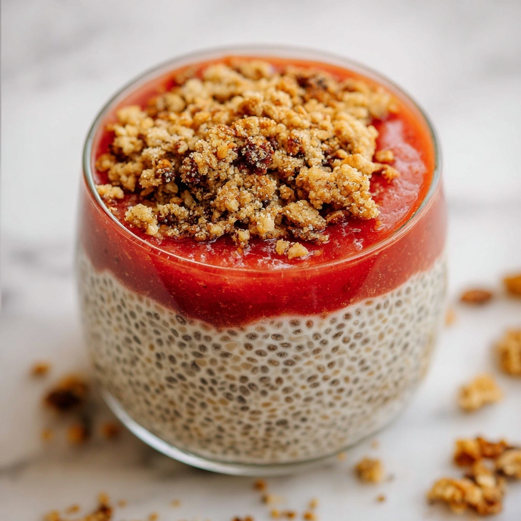 Peach Cobbler Chia Pudding Recipe - Recipe Image