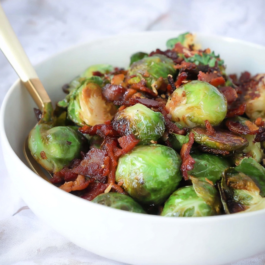Caramelized Brussels Sprouts with Bacon Jam Recipe - Recipe Image