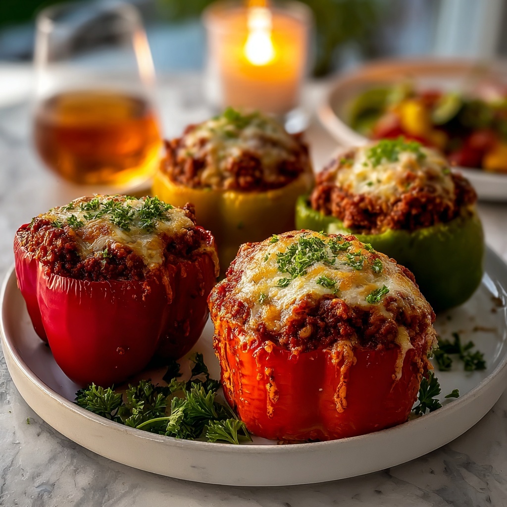 Easy Baked Stuffed Peppers Recipe - Recipe Image