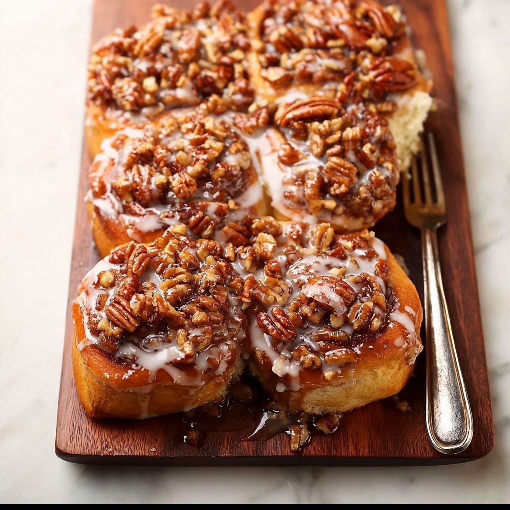 Shortcut Caramel Pecan Cinnamon Rolls Recipe - Recipe Image