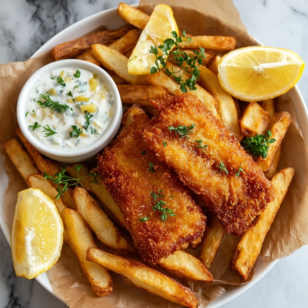 Crispy Beer Battered Fish and Chips (Pub-Style Recipe) Recipe - Recipe Image