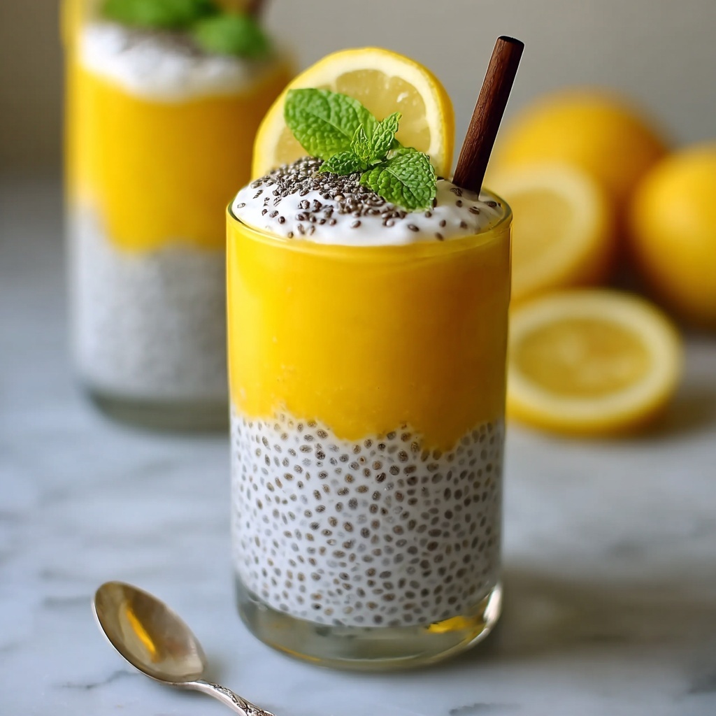 Lemon Curd Chia Pudding Recipe - Recipe Image