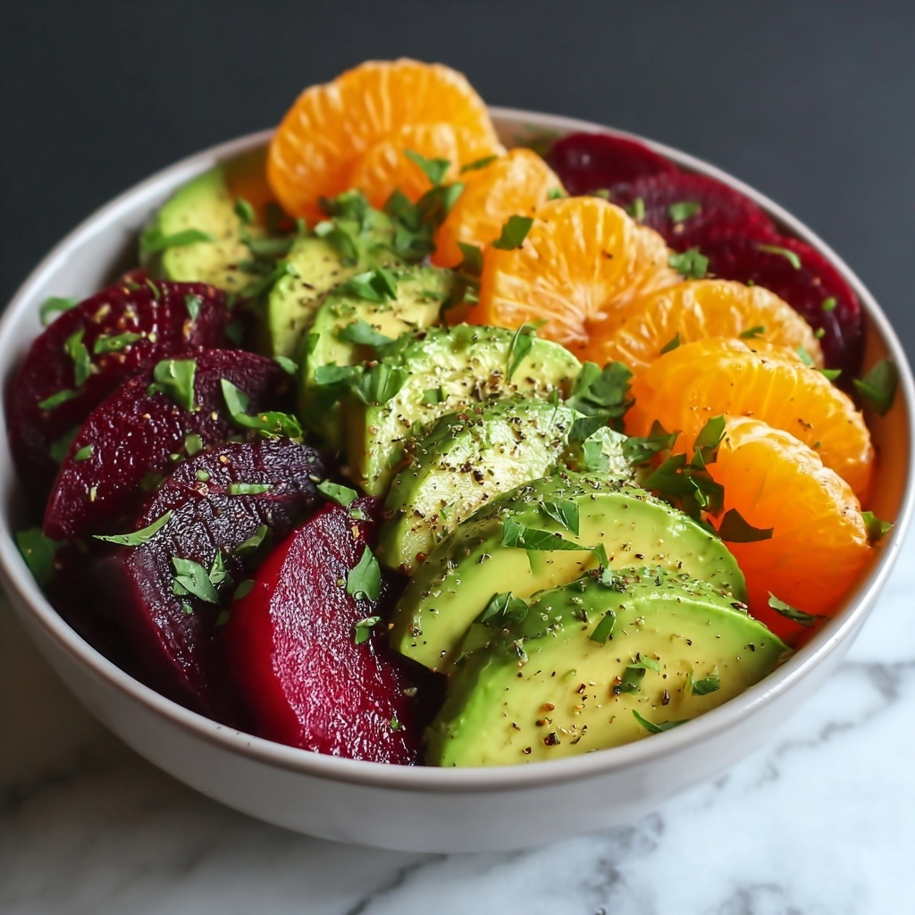 Roasted Beet Orange Avocado Salad: Your Vibrant Healthy Gem Recipe - Recipe Image