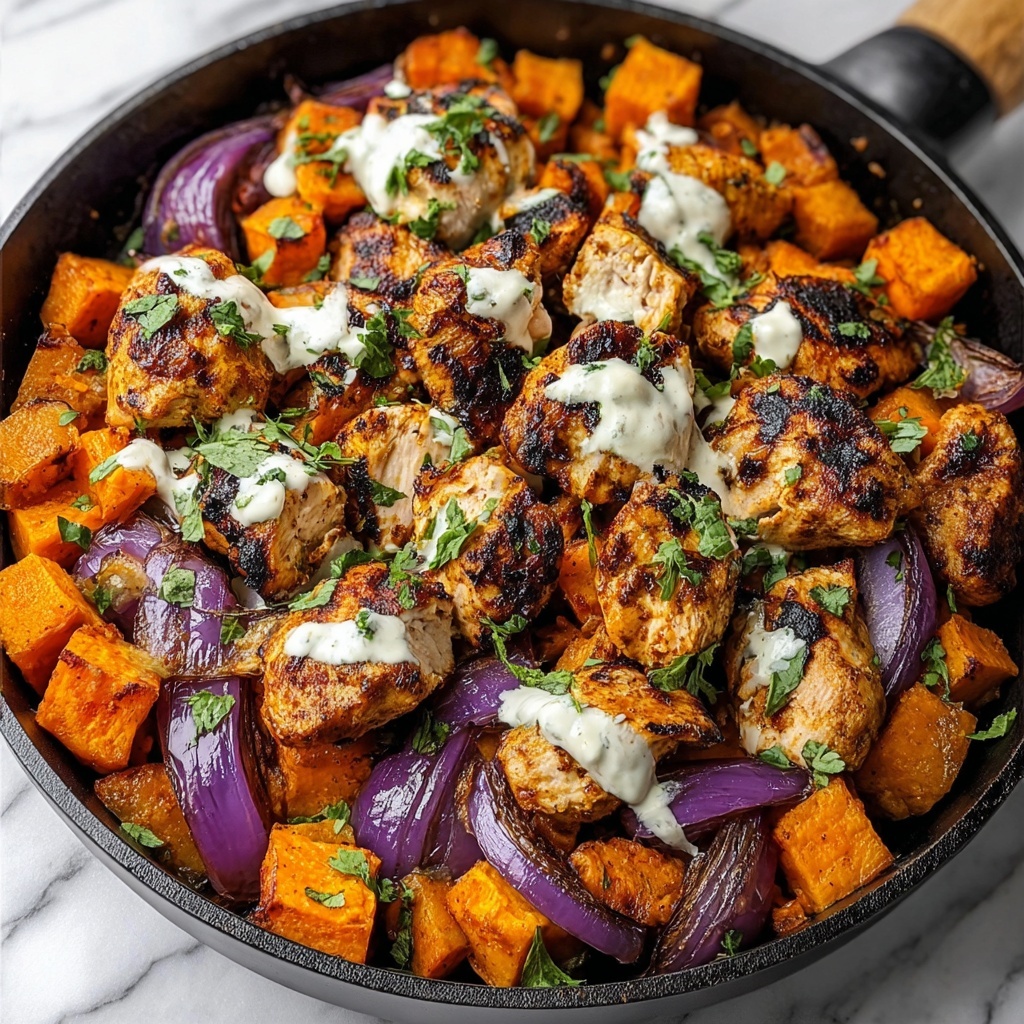 BBQ Chicken Sweet Potato Skillet – Your Easy One-Pan Dinner Delight Recipe - Recipe Image