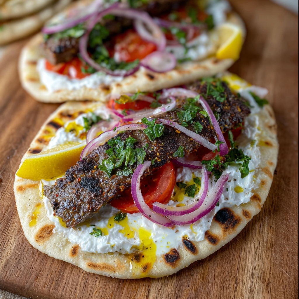 Juicy Oven-Baked Kebabs with Sumac Onions and Garlic Yoghurt Recipe - Recipe Image