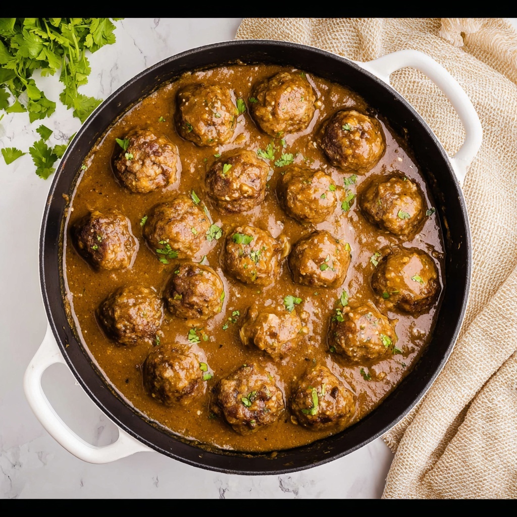Meatballs and Savory Gravy Recipe - Recipe Image