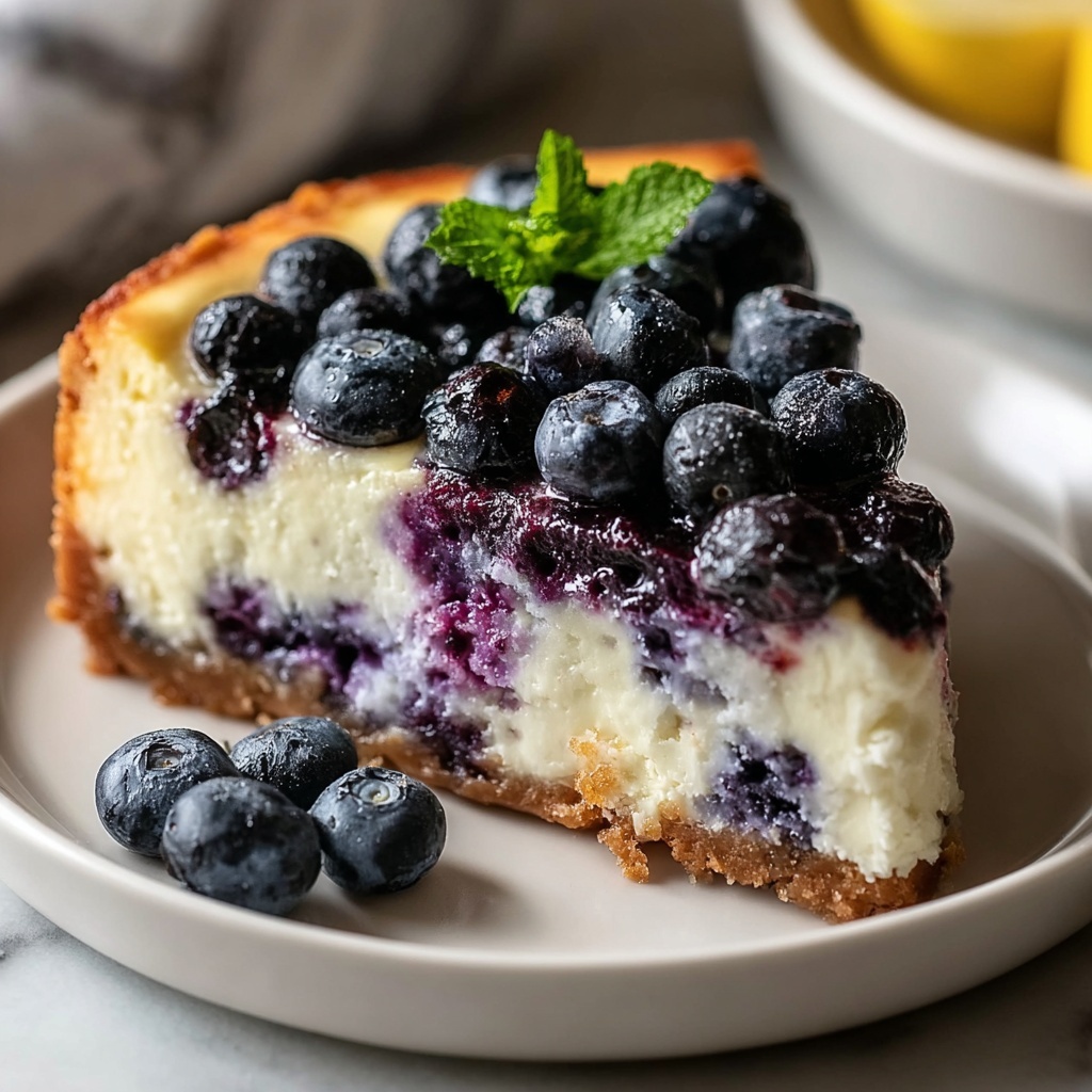 High-Protein Lemon Blueberry Breakfast Bake with Cottage Cheese Recipe - Recipe Image