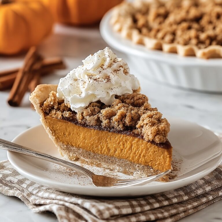 Apple Butter Pumpkin Pie with Streusel Topping Recipe