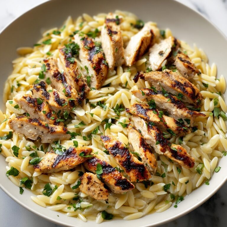 Boursin Orzo with Chicken Recipe
