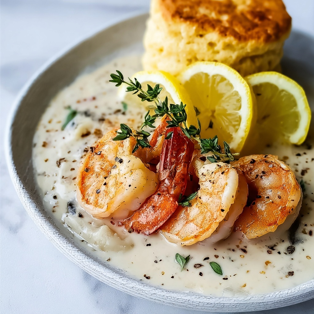 Creamy Shrimp and Parmesan Biscuits Recipe - Recipe Image