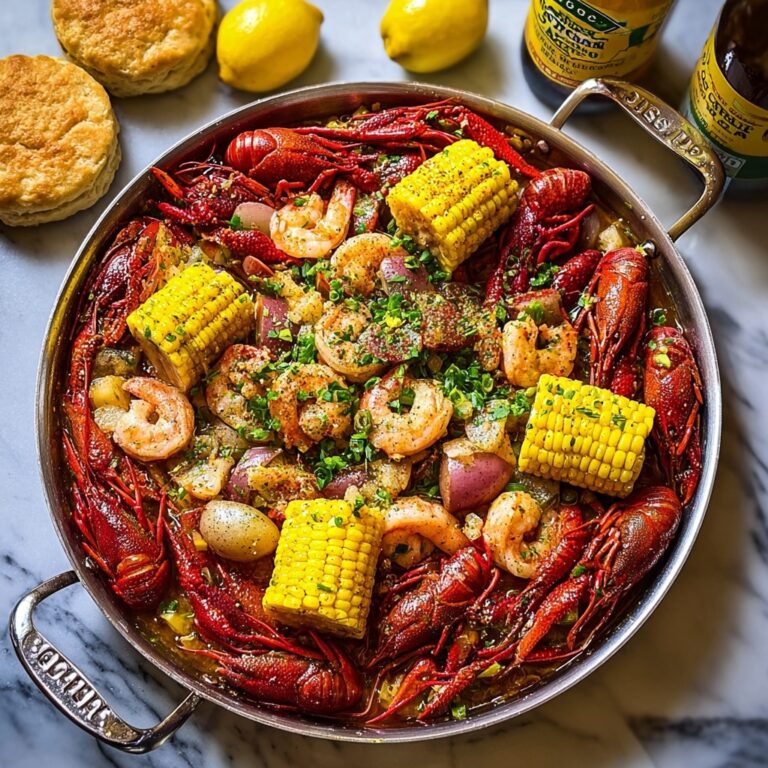 Stovetop Crawfish Boil with Garlic Butter Sauce Recipe