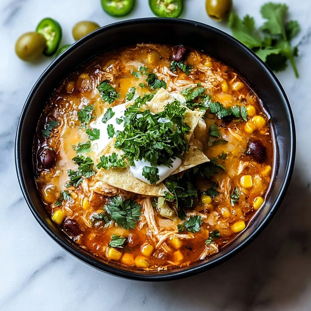 Hearty Crockpot Chicken Enchilada Casserole Recipe - Recipe Image