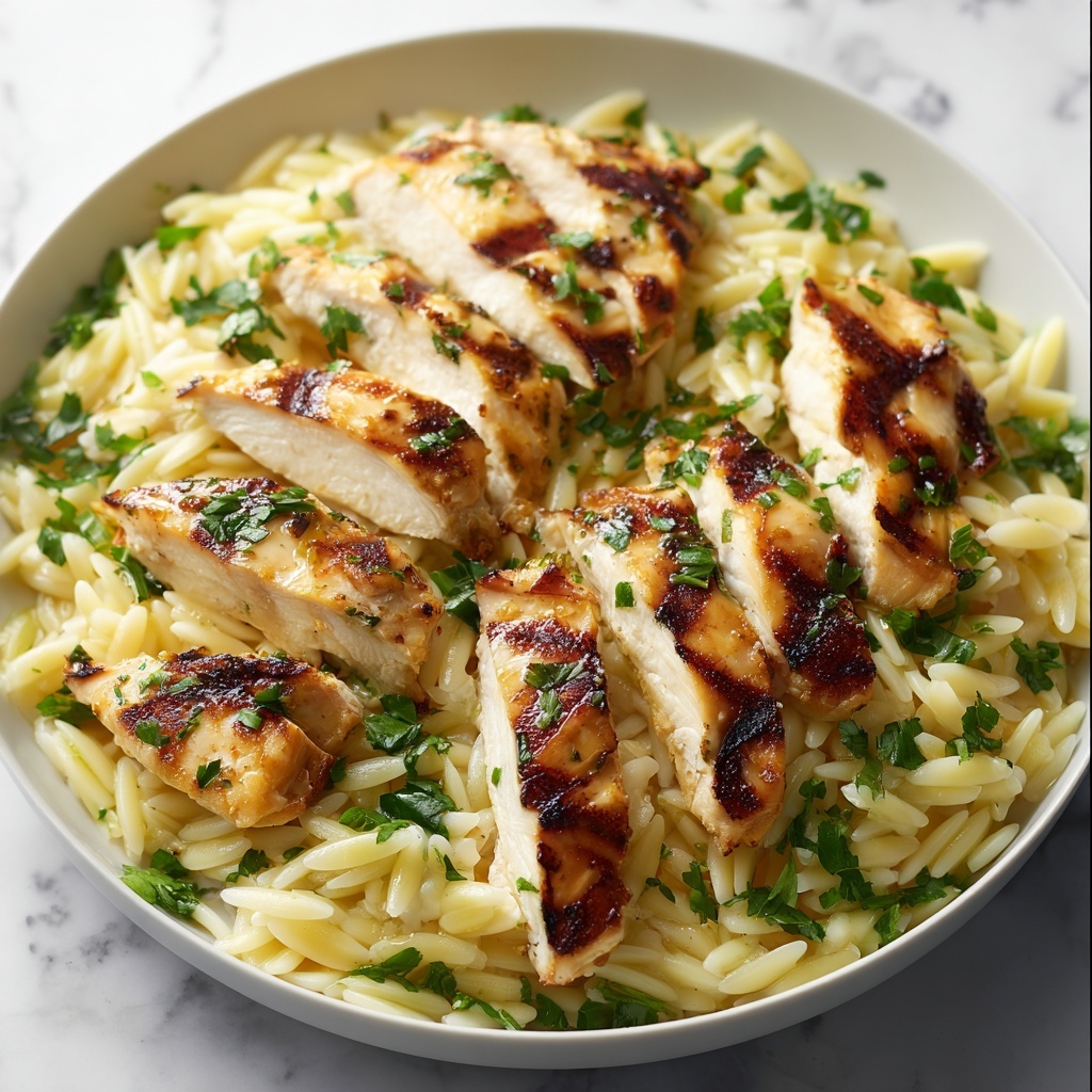 Boursin Orzo with Chicken Recipe - Recipe Image