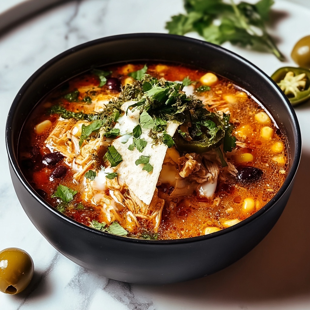 Hearty Crockpot Chicken Enchilada Casserole Recipe - Recipe Image